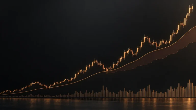 Posición long de Bitcoin siguiendo una tendencia con margen y riesgo de caída